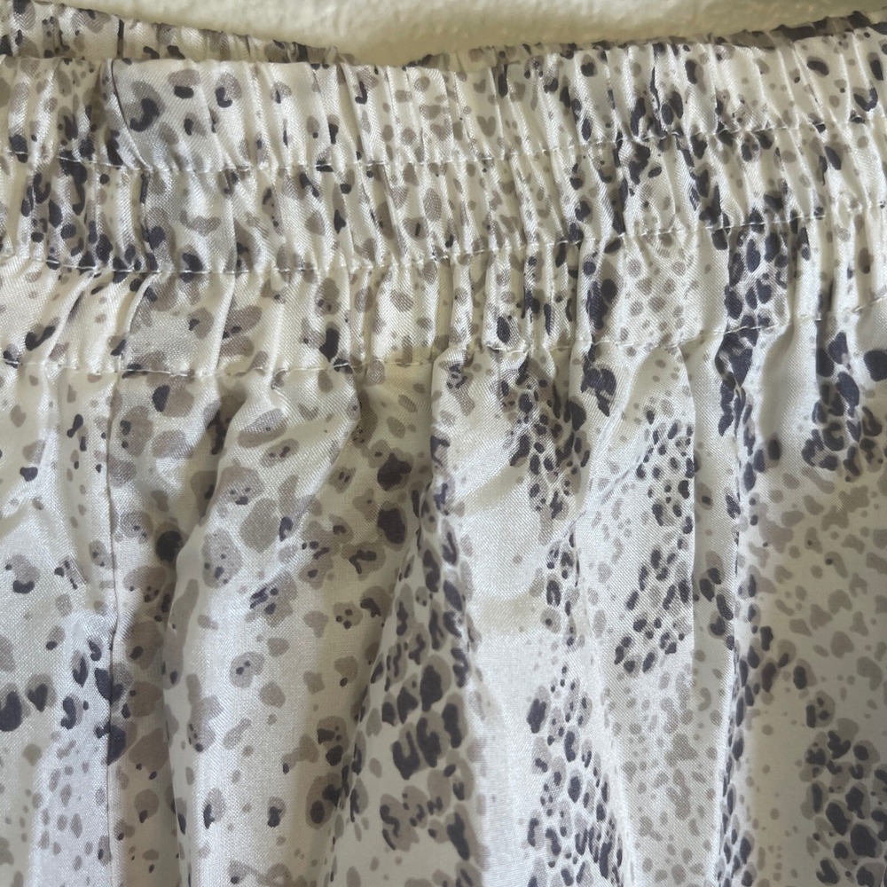 I.B. Diffusion Women's Silk Pull-on Pants Size M Snake Print Elastic Waist - Picture 5 of 13